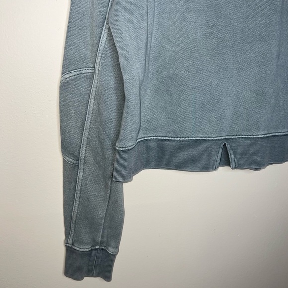 Free People Exposed Seam Blue Gray Pullover Size XS - Picture 3 of 12